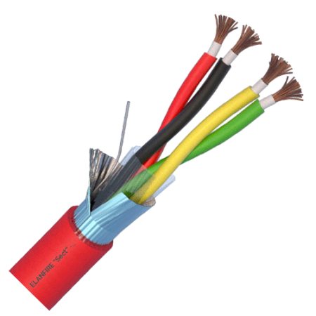 Cabluri INCENDIU - Cablu de incendiu E120 - 2x2x1.0mm, 100m - ELAN ELN120-2x2x1.0