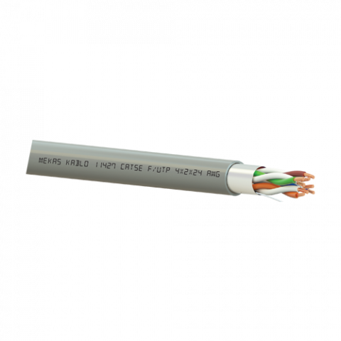 Cabluri DATE - Cablu F/UTP, cat 5e, 4x2x24 AWG, Cupru, 305m - Mekas Kablo MEK90-4x2x24-5F