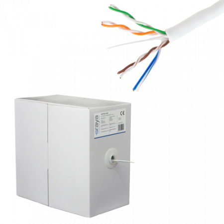 Cabluri DATE - Cablu UTP, cat 5E, CUPRU 100%, 305m, 4x2x24 AWG - eRaya NET5EUT-305