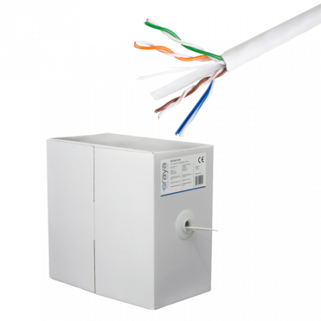 Cabluri DATE - Cablu UTP, cat 6, CUPRU 100%, 305m, LSZH, 4x2x23 AWG - eRaya NET6LUT-305