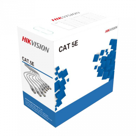 Cabluri DATE - Cablu UTP cat5e 0.45mm, cupru integral, cutie 305 metri - HIKVISION DS-1LN5E-EE
