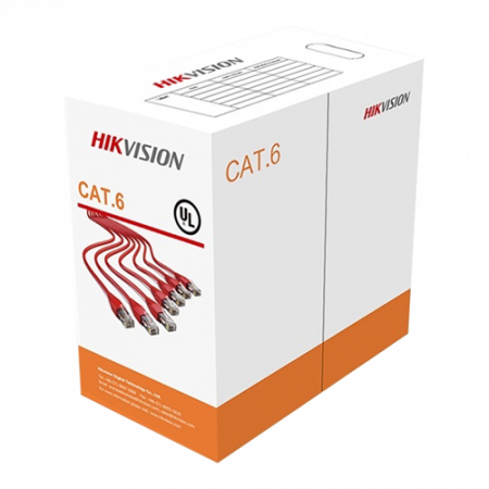 Cabluri DATE - Cablu UTP cat6 0.565mm, cupru integral, cutie 305 metri - HIKVISION DS-1LN6-UU