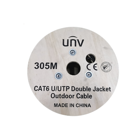 Cablu UTP DE EXTERIOR, cat 6E, CUPRU 100%, tambur 305 metri - UNV CAB-LC3110B-E-IN [2]