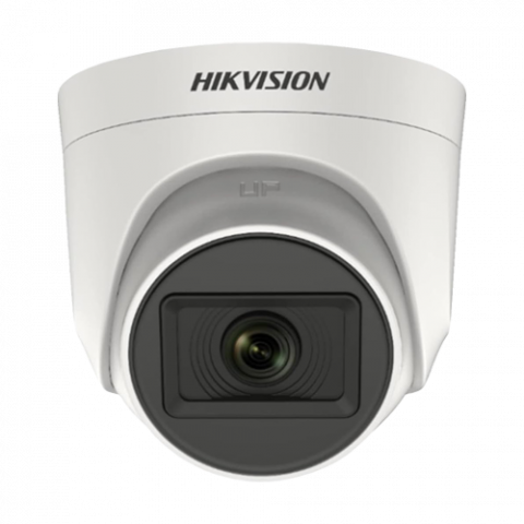 Camere supraveghere analog - Camera Analog 5MP, lentila 2.8mm, IR 20m, AHD,TVI,CVI,CVBS, Mic - HIKVISION DS-2CE76H0T-ITPFS-2.8mm