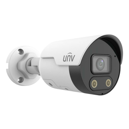Supraveghere video - Camera IP 4MP, ColorHunter, Lumina alba si IR 30M, lentila 2.8mm, Audio bidirectional, IP67, PoE - UNV IPC2124LE-ADF28KMC-WL