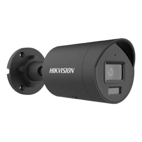 Supraveghere video - Camera IP, AcuSense, 4MP, lentila 2.8mm, IR 40m DarkFighter, Mic., PoE, BLACK - HIKVISION DS-2CD2046G2H-IU-2.8mm-BLACK