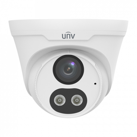 Supraveghere video - Camera IP ColorHunter Dual-Light, 8MP, lentila 2.8mm, IR 30m, WL 30m, Audio bidirectional - UNV IPC3618LE-ADF28KC-DL