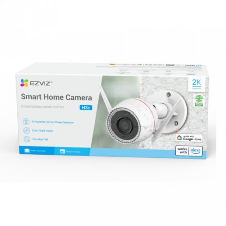 Camera IP EZVIZ de exterior, WI-Fi, rezolutie 2K+, Audio bidirectional, distanta IR 30 metri, imagini color 24/7 CS-H3c-2K+ [3]