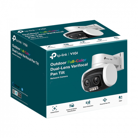 Camera IP PT, Dual-lens, 4MP, Full-Color, VF 4-12mm, IR 30m, WL 30m, Audio - TP-Link VIGI VIGIC540V [1]