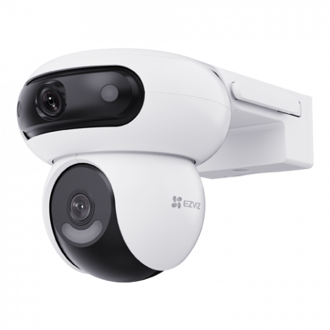 Supraveghere video - Camera IP, Wi-Fi, Dual-Lens Pan&Tilt 4MP, Audio bidirectional, Alarma, IR 30M, Color 24/7 - EZVIZ CS-H90(2x4MP)