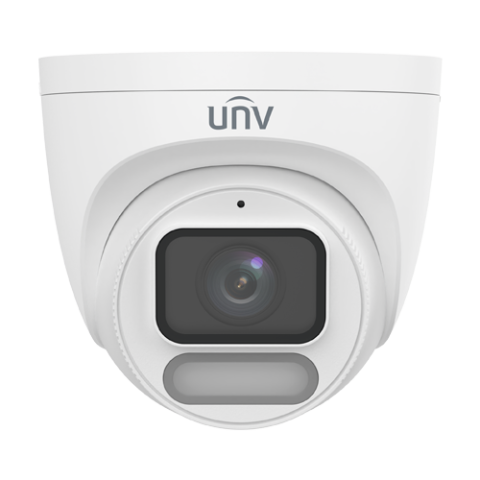 Supraveghere video - Camera IP Wise-ISP ColorHunter, 4MP, lentila 2.8mm, WL 30m, Mic, PoE, MicroSD, Color 24/7 - UNV IPC3624LE-ADF28K-WP-L