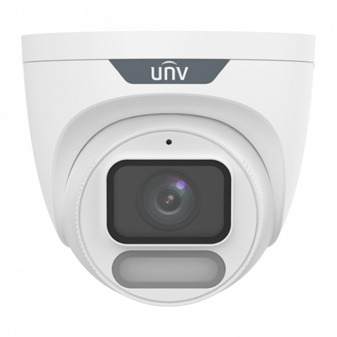 Supraveghere video - Camera IP Wise-ISP, ColorHunter, 8MP, lentila 4.0mm, WL 30M, Mic, PoE, color 24/7 - UNV IPC3628LE-ADF40K-WP