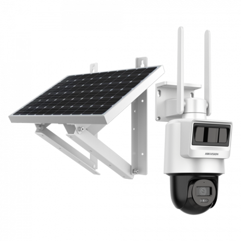 Camera PT IP, 2MP, 4G, 2.8mm, IR 30m, Audio, PIR+Radar, Panou solar, Acumulator - HIKVISION DS-2DE2C200IWG-K-4G-C05S10-2.8mm