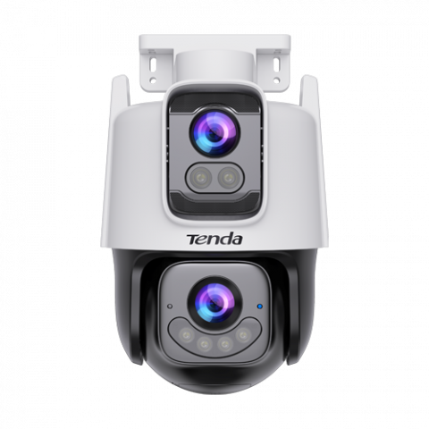 Camere supraveghere Wi-Fi & 4G - Camera PT Wi-Fi, rezolutie 3+3MP, Dual-Lens, Audio bidirectional, IR/WL 30m, Alarma, IP65 - TENDA TND-CH9-WCA