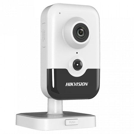 Supraveghere video - Camera Wi-Fi Cube IP 2.0MP, lentila 2.8mm, AUDIO bidirectional, IR 10m, PIR, SD-card - HIKVISION DS-2CD2421G0-IW-2.8mm