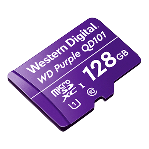 Accesorii Supraveghere - Card MicroSD 128GB, seria Purple Ultra Endurance - Western Digital WDD128G1P0C