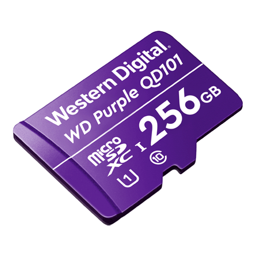 Accesorii Supraveghere - Card MicroSD 256GB, seria Purple Ultra Endurance - Western Digital WDD256G1P0C