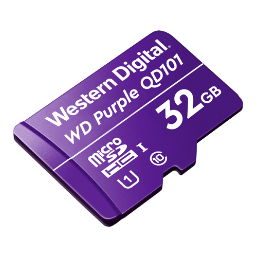 Accesorii Supraveghere - Card MicroSD 32GB, seria Purple Ultra Endurance - Western Digital WDD032G1P0C