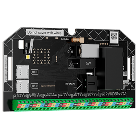 Centrala alarma Superior Hub Hybrid 2, Ethernet, fara carcasa - AJAX SuperiorHubHybrid2(NC) [1]