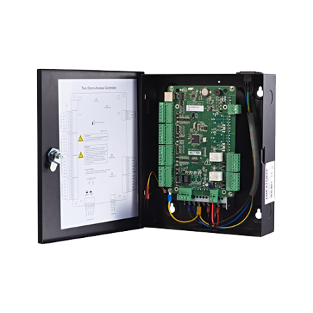 Centrala de control acces pentru 2 usi bidirectionala, conexiune TCP/IP - HIKVISION DS-K2802 [1]