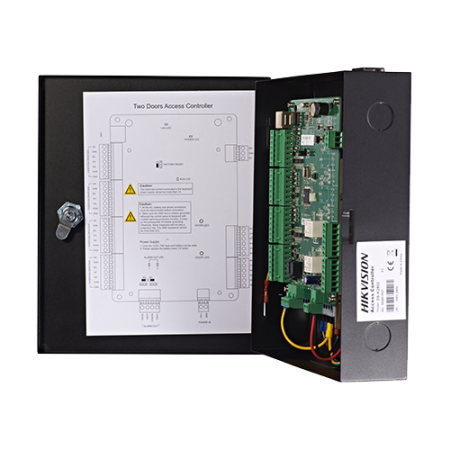 Centrala de control acces pentru 2 usi bidirectionala, conexiune TCP/IP - HIKVISION DS-K2802 [2]