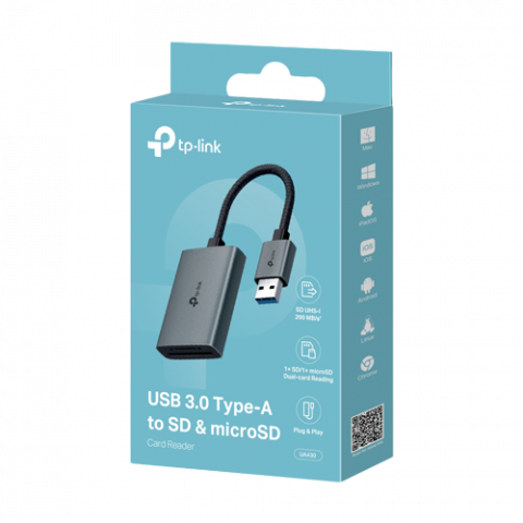 Cititor carduri UA430, USB-A 3.0 la SD/microSD, UHS-I - TP-Link UA430 [1]