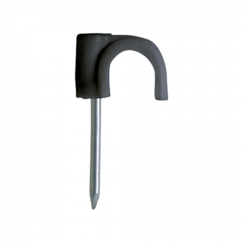 Cabluri si accesorii - Clema cu cui pentru fixare cablu RN-6, negru (500 buc.) - CELO 46PLG
