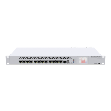 Solutii MikroTik - Cloud Core Router, 12 x Gigabit, RouterOS L6, 1U - MikroTik CCR1016-12G