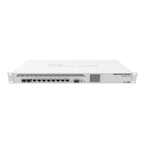 Solutii MikroTik - Cloud Core Router, 7 x Gigabit, 1 x combo SFP/Gigabit, 1 x SFP+, RouterOS L6, 1U - Mikrotik CCR1009-7G-1C-1S+