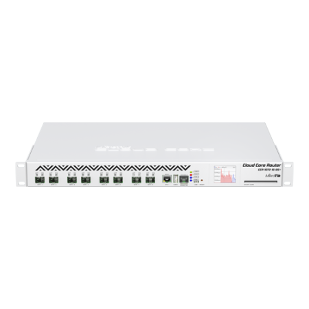 Solutii MikroTik - Cloud Core Router, 8 x SFP+, 1 x Gigabit, RouterOS L6, 1U - MikroTik CCR1072-1G-8S+