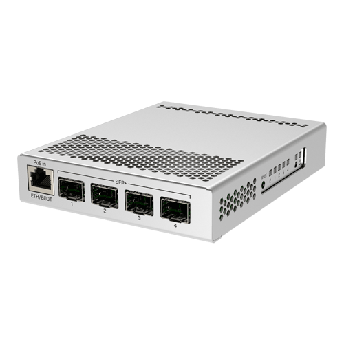 Solutii MikroTik - Smart Switch, 1 x Gigabit, 4 x SFP+ 10Gbps - Mikrotik CRS305-1G-4S+IN