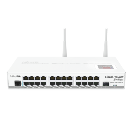 Solutii MikroTik - Cloud Router Switch, 24 x Gigabit, 1 x SFP, RouterOS L5 - MikroTik CRS125-24G-1S-2HnD-IN