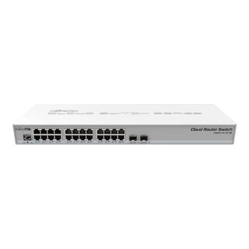 Retelistica - Management Switch 24 x Gigabit, 2 x SFP+, 1U - Mikrotik CRS326-24G-2S+RM