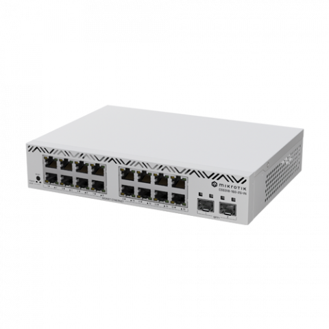 Solutii MikroTik - Cloud Smart Switch, 16 x Gigabit, 2 x SFP+ 10Gbps, 1U - Mikrotik CSS318-16G-2S+IN