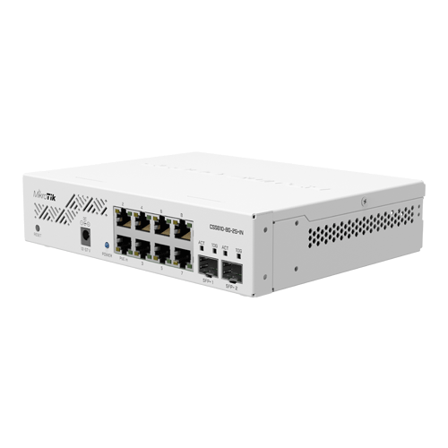 Smart Switch, 8 x Gigabit, 2 x SFP+ 10Gbps - Mikrotik CSS610-8G-2S+IN [1]
