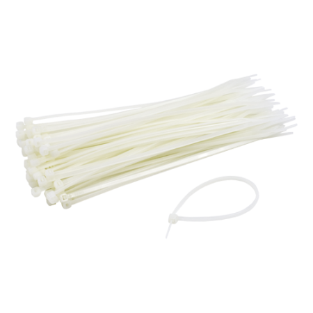 Organizatoare si accesorii - Coliere de plastic 150x3.6 mm, ALB, 100 buc PKB-150I