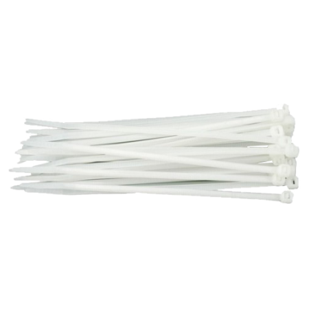 Organizatoare si accesorii - Coliere de plastic ALBE, 200x3,5 (100 buc.) SEL.2.211