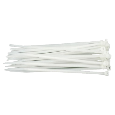 Organizatoare si accesorii - Coliere de plastic ALBE, 250x3,5 (100 buc.) SEL.2.216