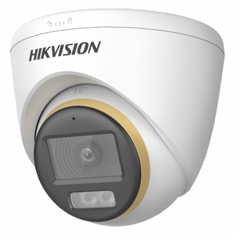 ColorVu, Dual Light - Camera analog 2MP, lentila 2.8mm, IR 40m, WL 40m, TVI/AHD/CVI/CVBS, Mic. - HIKVISION DS-2CE72DF3T-LFS-2.8mm [2]