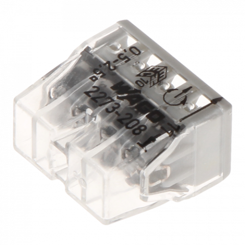 Conector compact de imbinare, 8 fire, max. 2.5 mmÂ² (50 buc.) - WAGO 2273-208 [2]