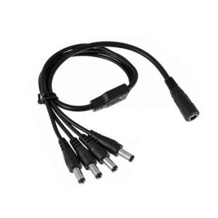 Accesorii Supraveghere - Conector de alimentare 12V, 1 intrare MAMA, 4 iesiri TATA CA-M1T4