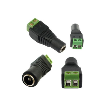 Accesorii Supraveghere - Conector de alimentare mama, 12V, cu surub SDC-CAM