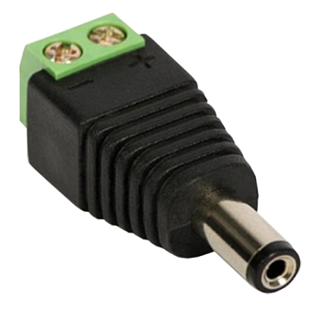Accesorii Supraveghere - Conector de alimentare tata, 12V, cu surub SDC-CAT