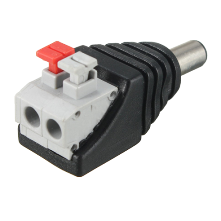 Accesorii Supraveghere - Conector de alimentare tata, 12V, cu terminal rapid SDC-KAT