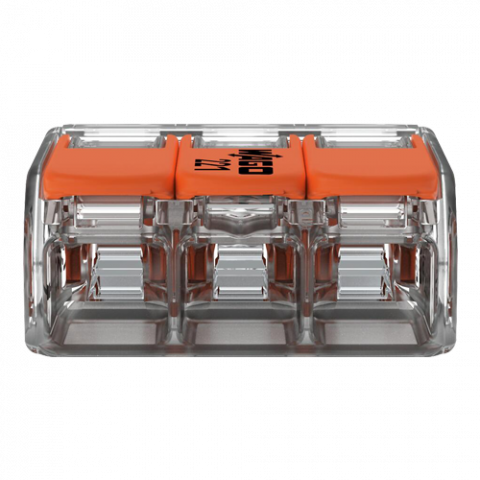Conector derivatie 3 fire, max. 6 mmÂ² (30 buc.) - WAGO 221-613 [1]