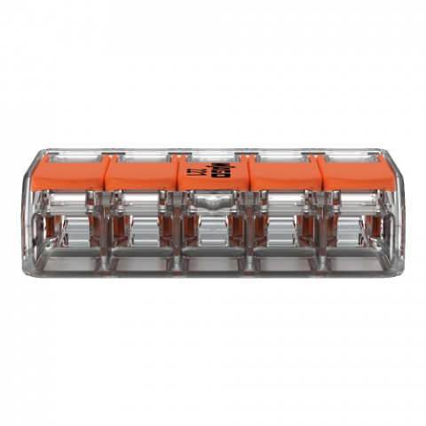 Conector derivatie 5 fire, max. 4 mmÂ² (25 buc.) - WAGO 221-415 [2]
