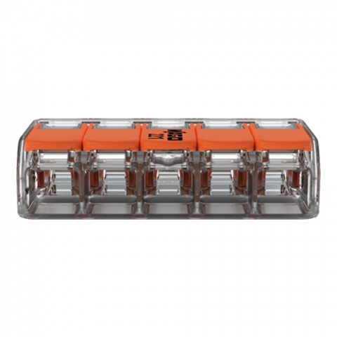 Conector derivatie 5 fire, max. 6 mmÂ² (15 buc.) - WAGO 221-615 [1]