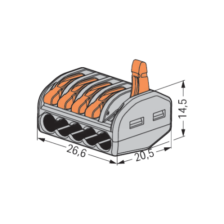 Conector derivatie 5 fire (10 buc.) W-415 [1]