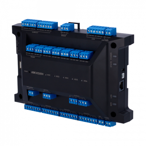 Centrale control acces - Controler acces control, 2 usi, extensibil pana la 126 usi, Wi-Fi, RS485, Wiegand - HIKVISION DS-K2702WX-E1P