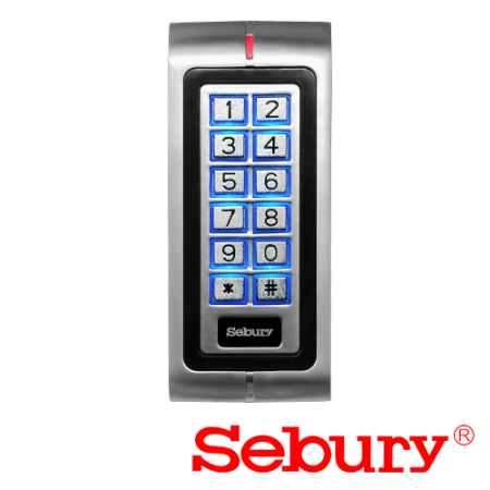Control acces - Controler stand-alone cu tastatura si cititor card, carcasa antivandal - SEBURY SEB-K2